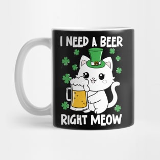 I Need a Beer Right Meow Mug